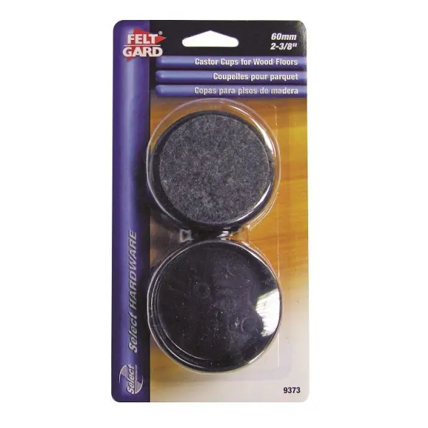 Feltgard Castor Cups Brown 60mm