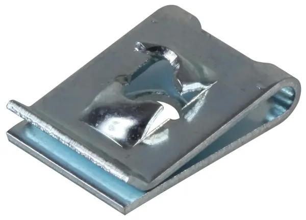 Duratool No.4/M3 Steel Captive 'U' Nut Clip Fasteners, Pack of 100