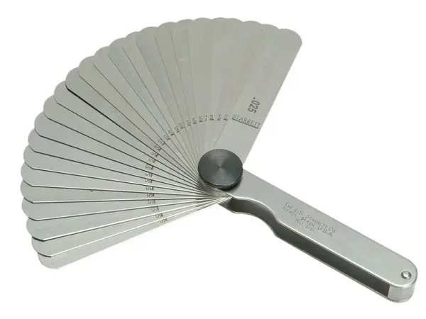 Starrett 26-Piece Feeler Gauge Set, 0.0015-0.025in