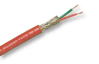 Câble audio Van Damme XKE Pro-Patch, 0,22mm², Rouge, 100m