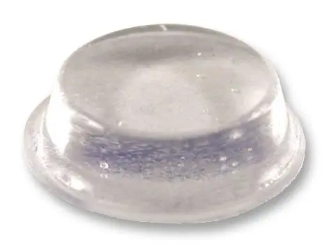 HAMMOND Furniture Clear Adhesive Rubber Feet, 24 Pack - 3.5mm x 12.7mm