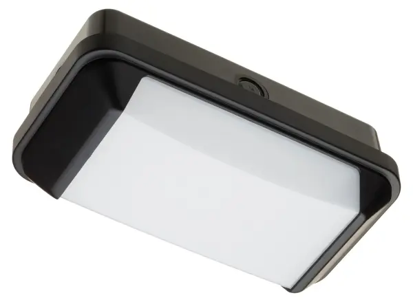 Red Arrow 5W LED Bulkhead with Microwave Sensor, 400lm, Black