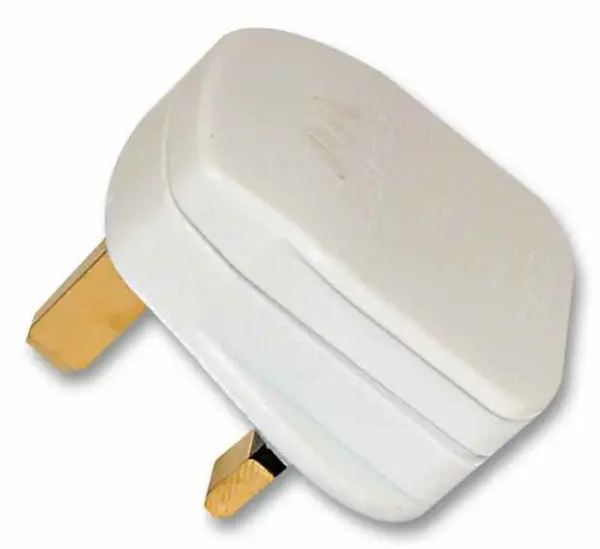 Masterplug Enchufe de 13A Blanco con Fusible de 3A