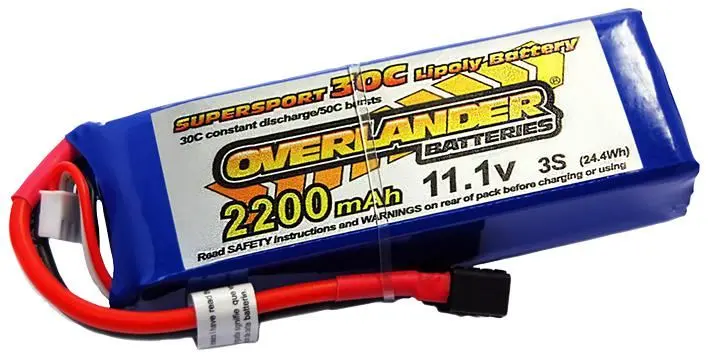 OVERLANDER Supersport Pro Μπαταρία LiPo 2200mAh 3S, 11.1V 35C