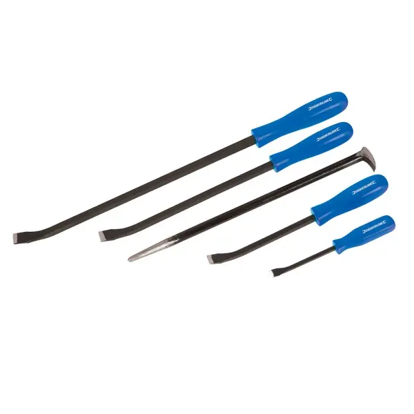 Silverline Pry Bar Set 5-Piece, Hardened Steel