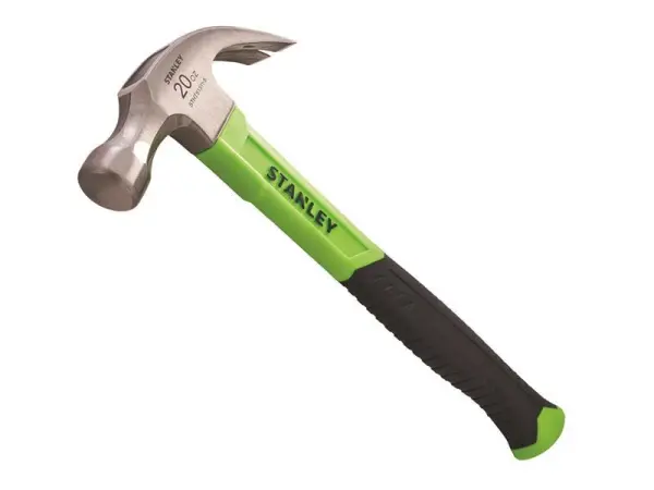 Martelo de Unha STANLEY Fibra de Vidro Alta Visibilidade 567g (20oz)