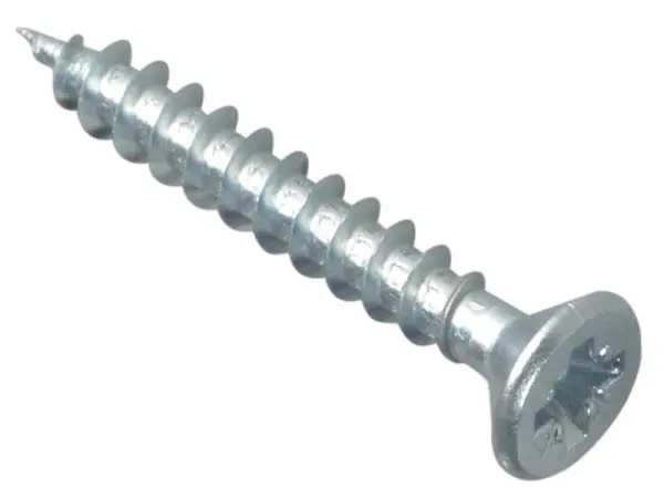 ForgeFix Multi-Purpose Pozi Screws, Zinc, CSK, 4×30mm, Pack of 200