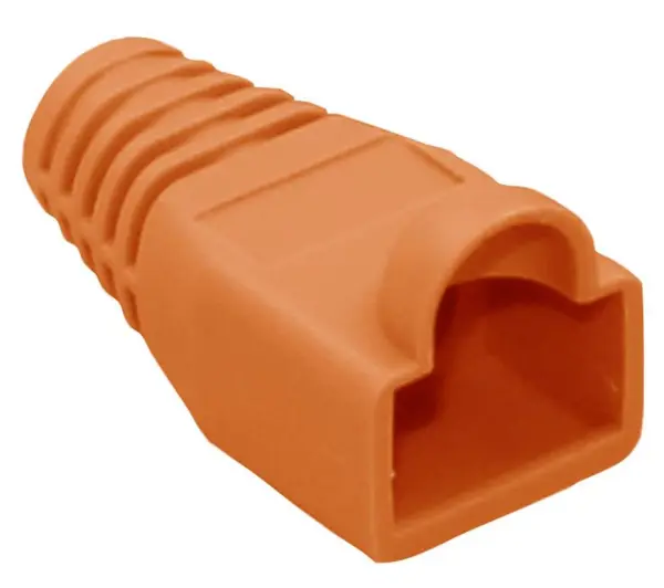 Connectix Easy RJ45 Strain Relief Boot, Cat5e/Cat6, Orange