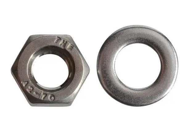 ForgeFix A2 Stainless Steel Hex Nuts & Washers, M6 (Pack of 20)