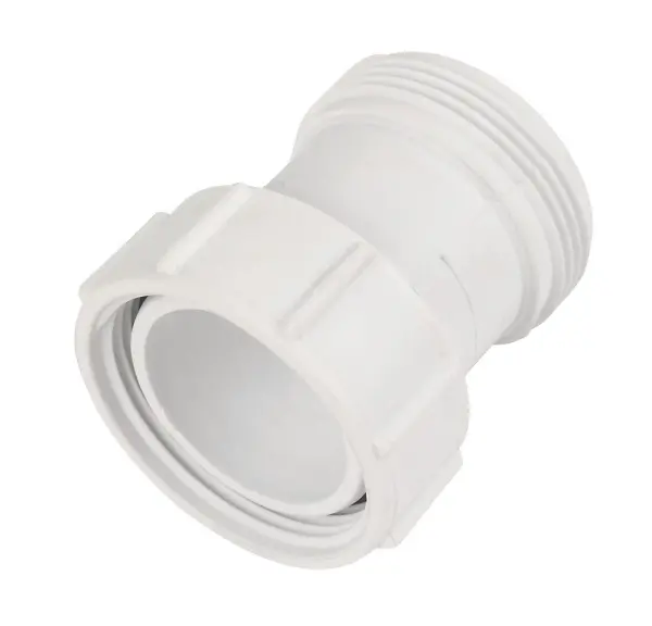 McAlpine T12A-2 BSP Straight Coupling, White, 40mm x 50mm
