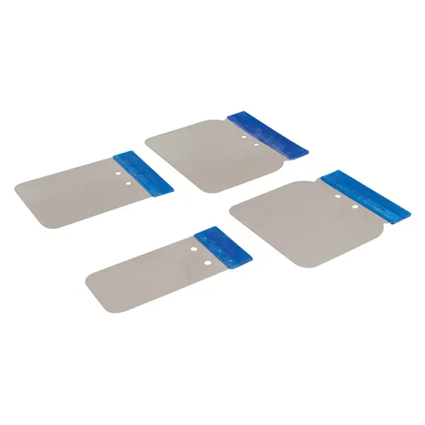 Silverline Stainless Steel Body Filler Application Set, 4-Piece