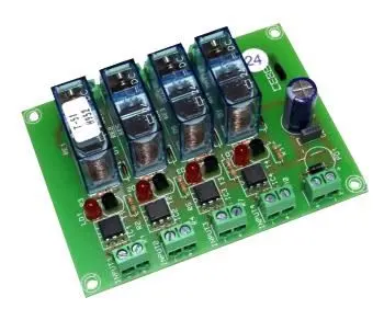 CEBEK - 24V 4輸入繼電器模組 (2獨立單極輸出)