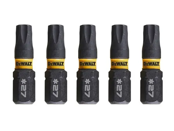 DEWALT EXTREME FlexTORQ TORX Bits - T27 x 25mm (Pack 5)