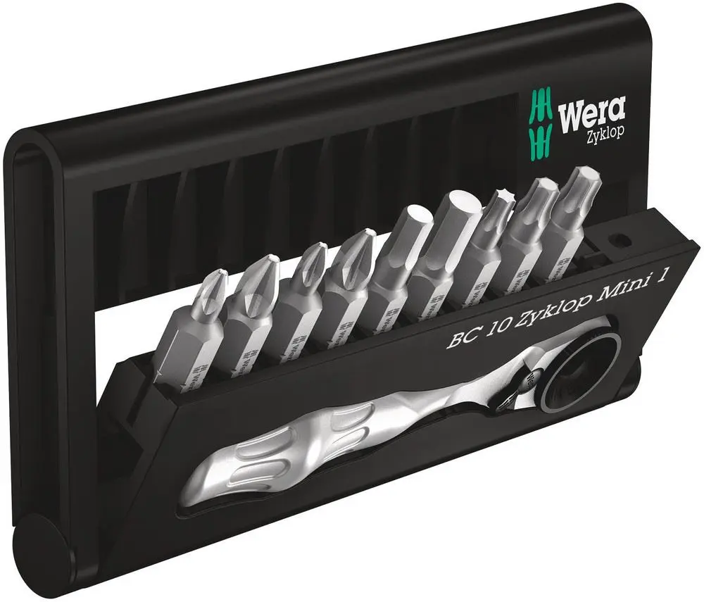 Wera Bit-Check 10 Zyklop Mini 1, 10 Pieces