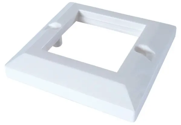 CONNEKT GEAR Επικάλυψη Πλαισίου με Λοξοτεμμένες Ακμές, Single Gang