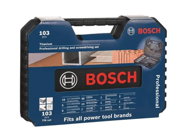 Bosch Titanium Professional 103-Piece Drilling & Screwdriving Set