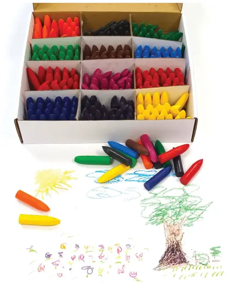 Chubby Wax Crayons Class Pack, 288 Crayons