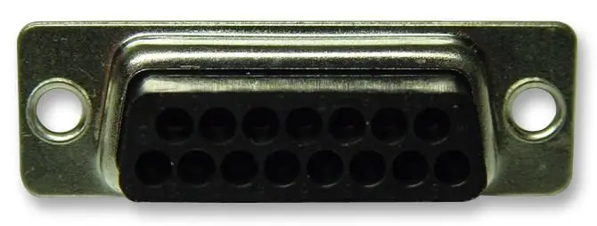 MH CONNECTORS D-Sub Plug, 15-Way, 2-Pack