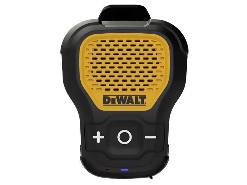 DEWALT Jobsite Pro Wearable Speaker, Bluetooth 5.0, 10-Hour Battery