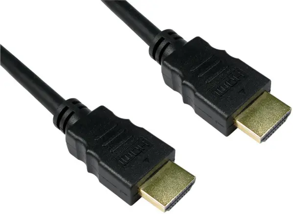 PRO SIGNAL 고속 HDMI 케이블, 1m, 골드 플러팅, 블랙
