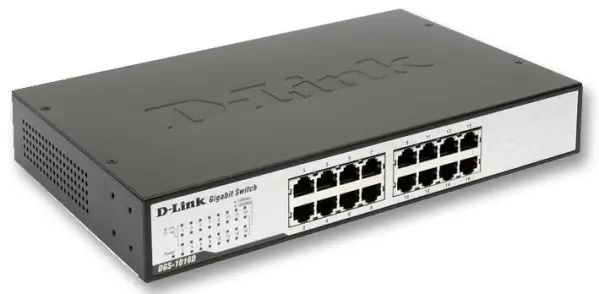 D-Link 16ポートギガビット アンマネージドデスクトップスイッチ