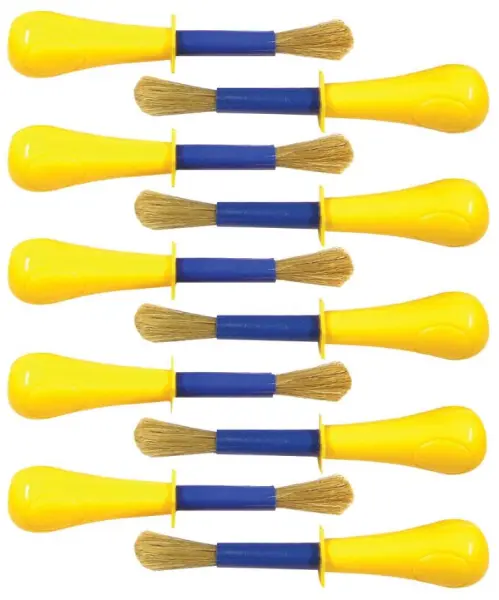 MAJOR BRUSHES מברשת צבע ענקית לילדים - לא מתגלגלת - חבילה של 10