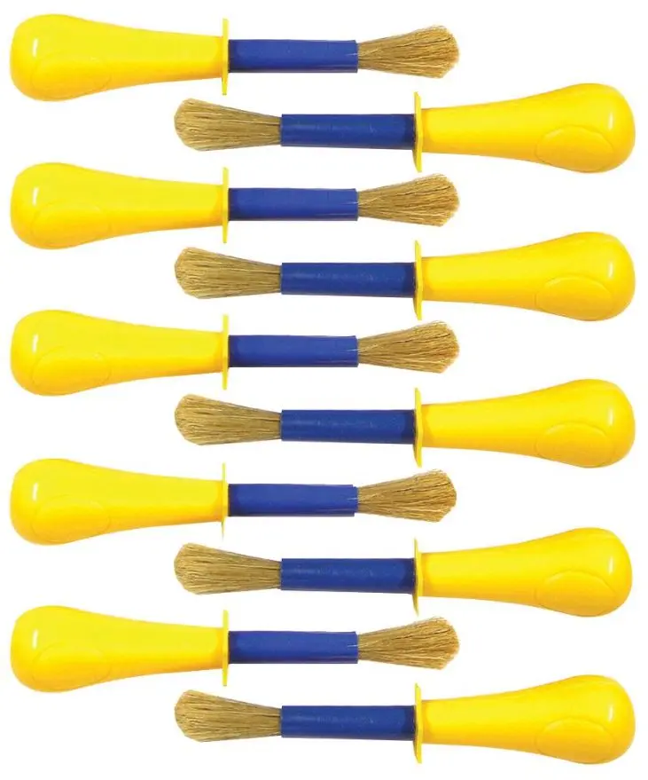 MAJOR BRUSHES Jumbo Non-Roll Πινέλα Ζωγραφικής για Παιδιά - Συσκευασία 10τεμ