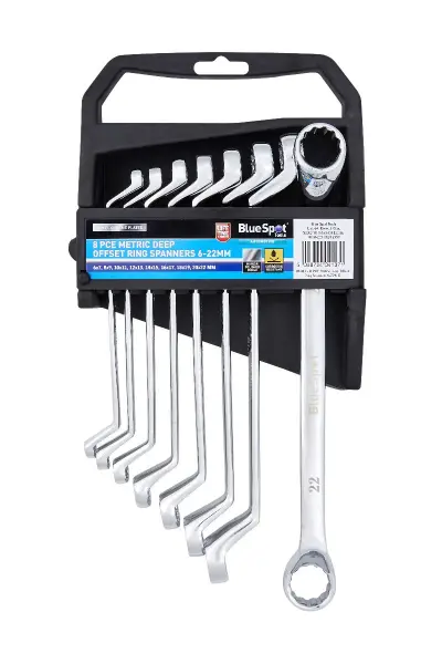 Blue Spot Tools - Set Spanar Offset Metrik dalam 8 Keping (6-22mm)