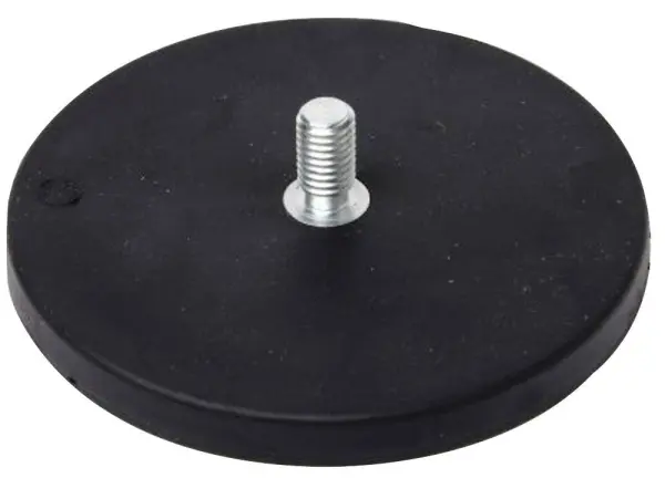 Rubber Coated Neodymium Magnets M4 x 6.5mm, 2 Pack