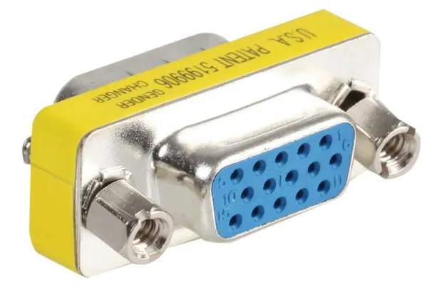 VIDEK Hi Density D-Sub Port Saver 15 Pin Male to Female