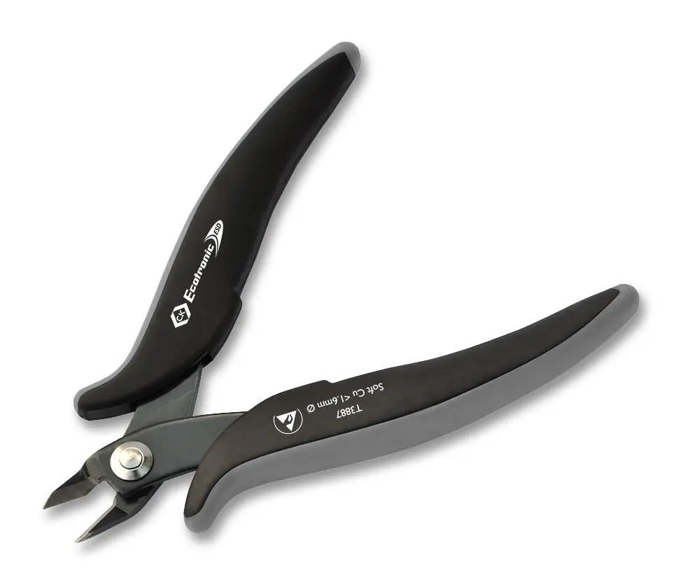 Ck Tools Pinze a Taglio Laterale Ecotronic ESD 136mm, Capacità 1.6mm