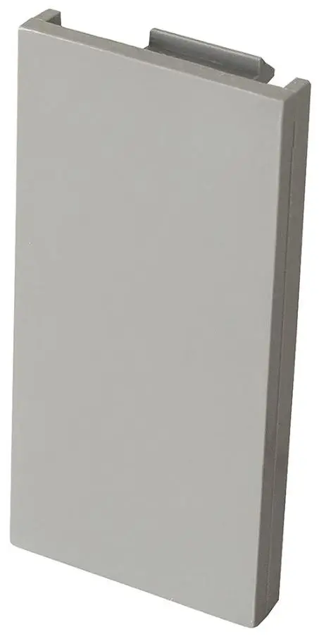 KAUDEN לוחית חצי כיסוי, אפור כהה, 25x50 מ״מ