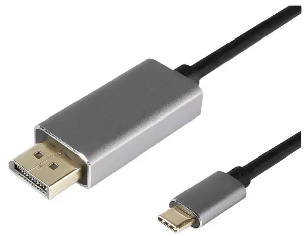 PRO SIGNAL USB-C naar 4K DisplayPort Adapterkabel, 1m Zwart