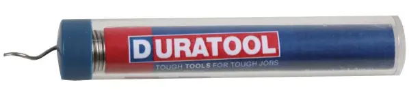 Fil à souder DURATOOL 60/40 plombé, 1,2 mm, 2,5 m, 17 g