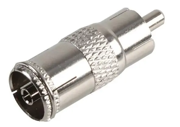 PRO SIGNAL TV Coaxiale Aansluiting naar Phono Plug Adapter