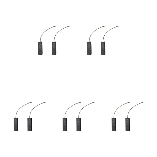 5 Conjuntos (10) Escovas de Carvão para Máquinas de Lavar Bosch-Siemens, 5x13.5