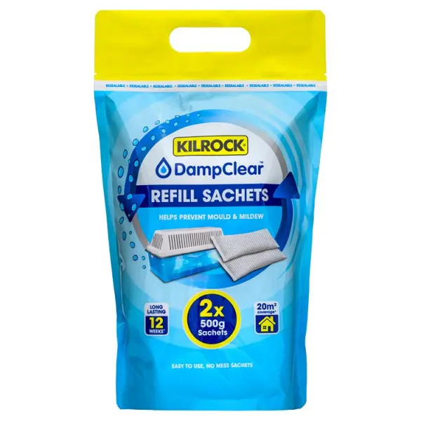 Kilrock Damp Clear Moisture Trap Refills, 2 x 500 g