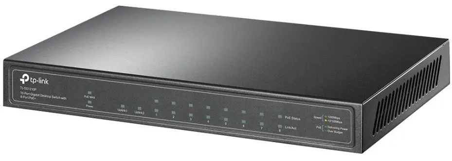 TP-LINK 10-Port Gigabit Switch with PoE+, 63W Budget