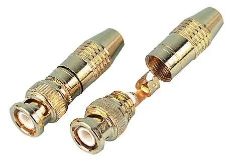 PRO SIGNAL Conector BNC para RG59, 75 Ohm, Contactos Dorados