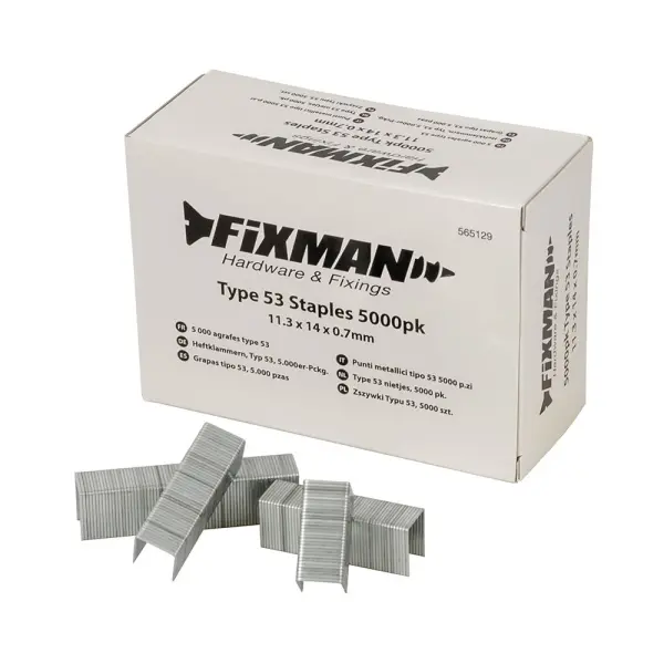 Fixman Pregos Tipo 53 5000un - 11,25 x 14 x 0,75mm