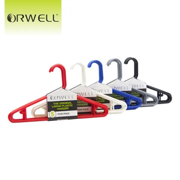 Orwell Original Large Plastic Hanger 5 Pack