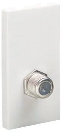 Crabtree F-Type Satellite Socket Module, White, 25mm x 50mm