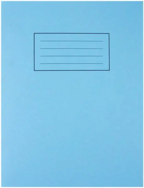 SILVINE 229x178mm Lined Exercise Book - 80 Pages (Blue)