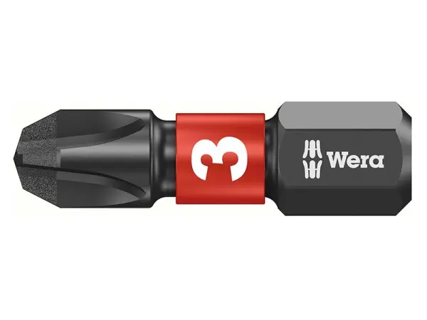 Wera Impaktor PH3 x 25mm Insert Bits (Box of 10)