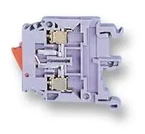 TE Connectivity 6.3A 500V Fused Terminal Block, 22-10AWG, Grey