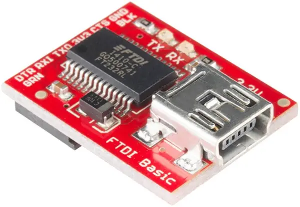 SPARKFUN ELECTRONICS לוח FTDI Basic 3.3V לארדואינו