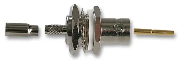 GREENPAR - TE CONNECTIVITY BNC Πρίζα Τοιχώματος, 50 Ohm, Καλώδιο RG174, DC έως 