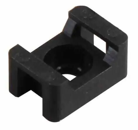 Pro Power Zadelbevestigingen voor Kabelbinders, 4.8mm Kabelbinder Breedte, Zwa​