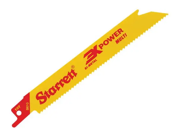 Starrett - Bilah Resipro Bi-Metal B6105-5, Lurus 152mm 10 TPI (Pek 5)