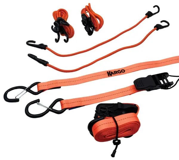 KARGO Eight Piece Tie Down Kit with 4m Straps